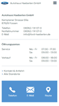 Mobile Screenshot of ford-haeberlen.de